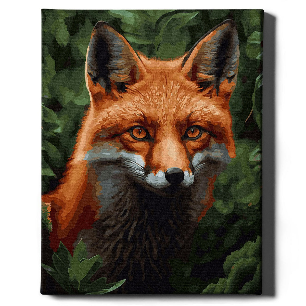 Картина по номерам Рыжая лиса от Sovabooks, художественный набор для творчества с изображением рыжой лисы и художественными материалами