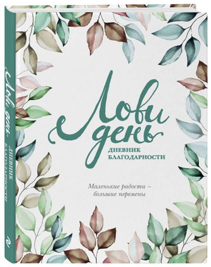 Блокнот для благодарности "Лови день" от Sovabooks, дневник благодарности в стильной обложке для ежедневной записи