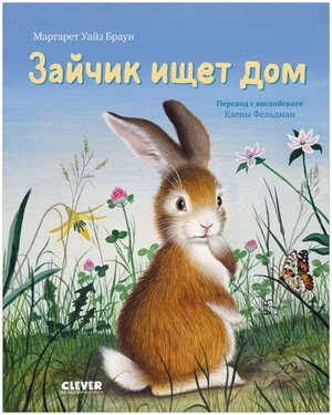Детская книга "Зайчик ищет дом" от Sovabooks, изображение обложки с милым зайчиком и уютной иллюстрацией