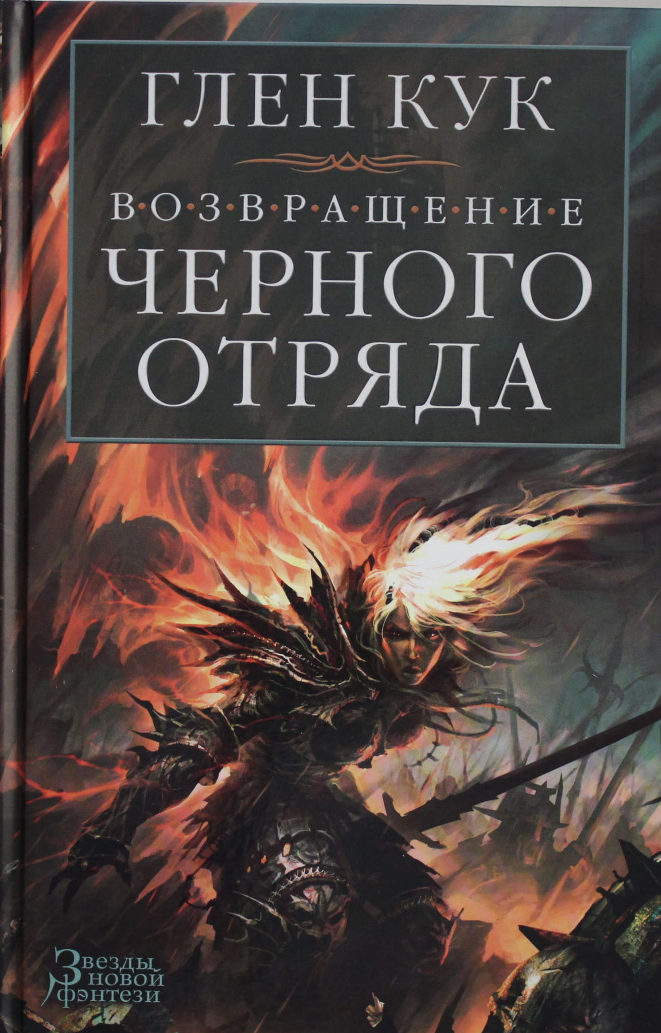 Обложка книги "Возвращение Черного Отряда: Суровые времена. Тьма" от SOVABOOKS, изображение с названием и тёмным фоном