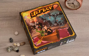 Настольная игра Цербер для взрослых и пар от Sovabooks, изображение коробки и игрового набора.