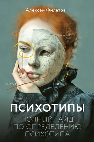 Книга «Психотипы. Полный гайд по определению психотипа» А.В. Филатова, издана Sovabooks, на обложке изображена книга с названием