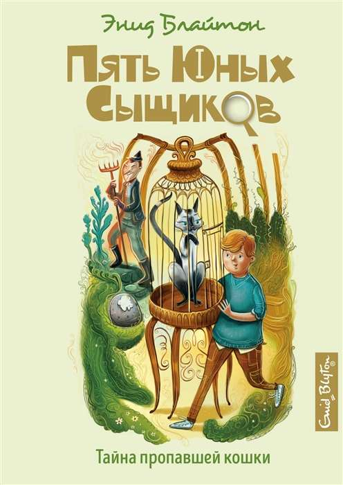 Детская книга "Пять юных сыщиков. Тайна пропавшей кошки" от Sovabooks, иллюстрация на обложке.