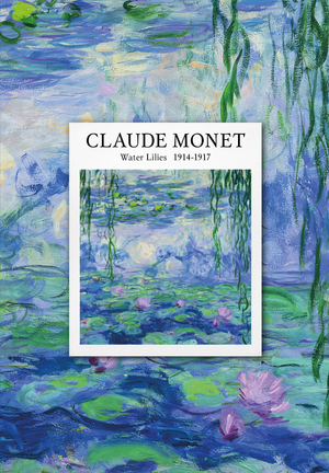 Недатированный ежедневник Claude Monet Sovabooks A5, 72 листа с изображением картин художника на обложке