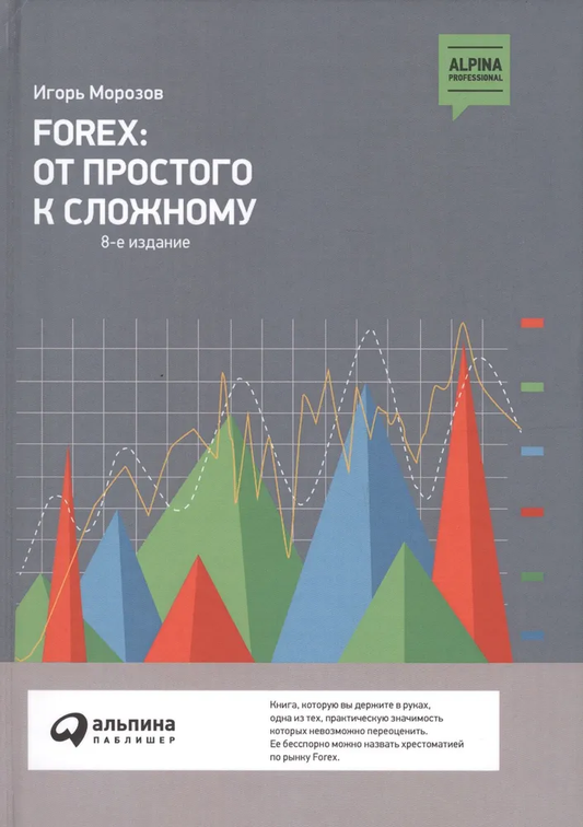 Обложка книги "FOREX: От простого к сложному" от SOVABOOKS с изображением названия и авторского дизайна