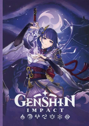 Книга Genshin Impact на каждый день с наклейками от Sovabooks, российская книга с яркими иллюстрациями и наклейками