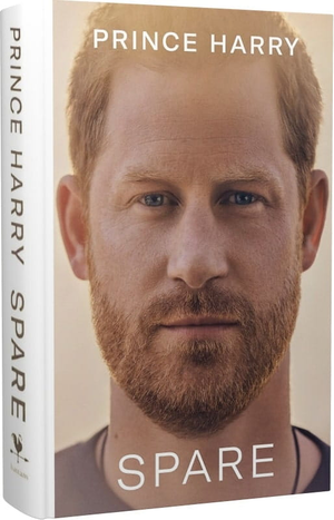 Обучающая книга Sovabooks "Spare" о принце Гарри, герцоге Сассекском для изучения английского языка и расширения словарного запаса.