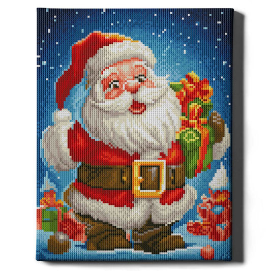 Алмазная мозаика Рождественский Санта-Клаус (30х40)