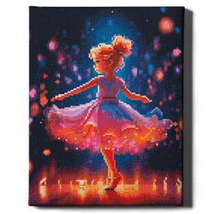 Алмазная мозаика Балерина на сцене (30х40)